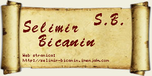 Selimir Bićanin vizit kartica